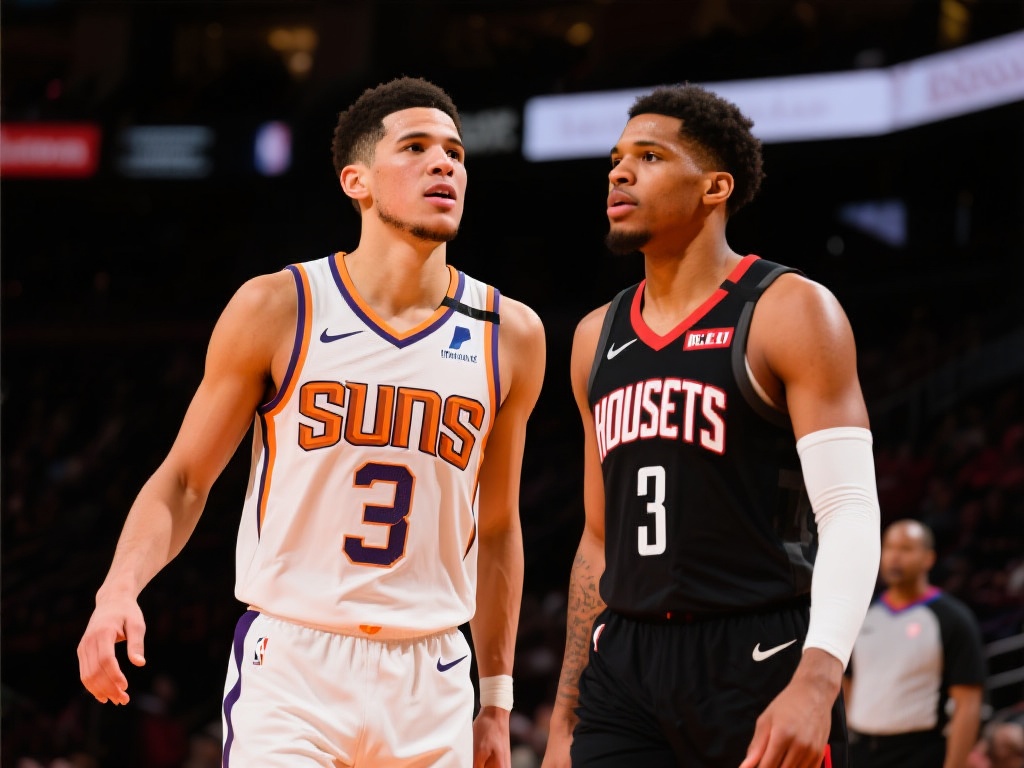 布克本季对火箭高效砍分数据亮眼 随着火箭通过重建逐渐成长,未来布克与这支